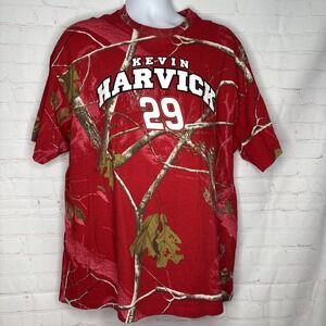Kevin Harvick 29 Realtree NASCAR Tshirt XXL Camo Red Graphic Racing Print